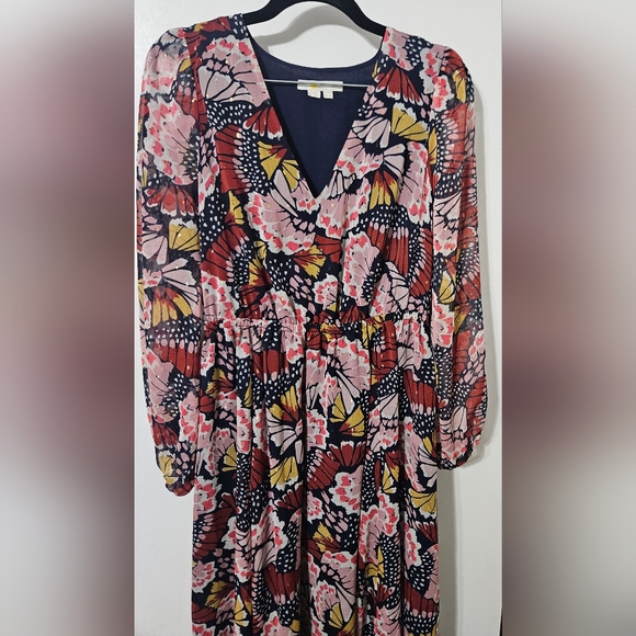 Boden Pink Metallic Detail Maxi Dress 6P - Picture 6 of 11